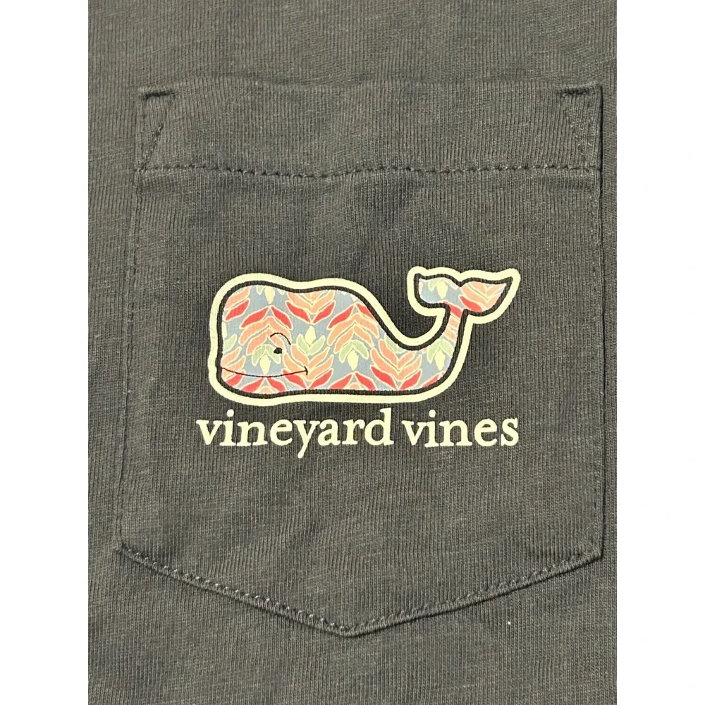 Kk38 Vineyard Vines Boys'‎ Long Sleeve Graphic Tee Shirt Size M (12-14) Whale